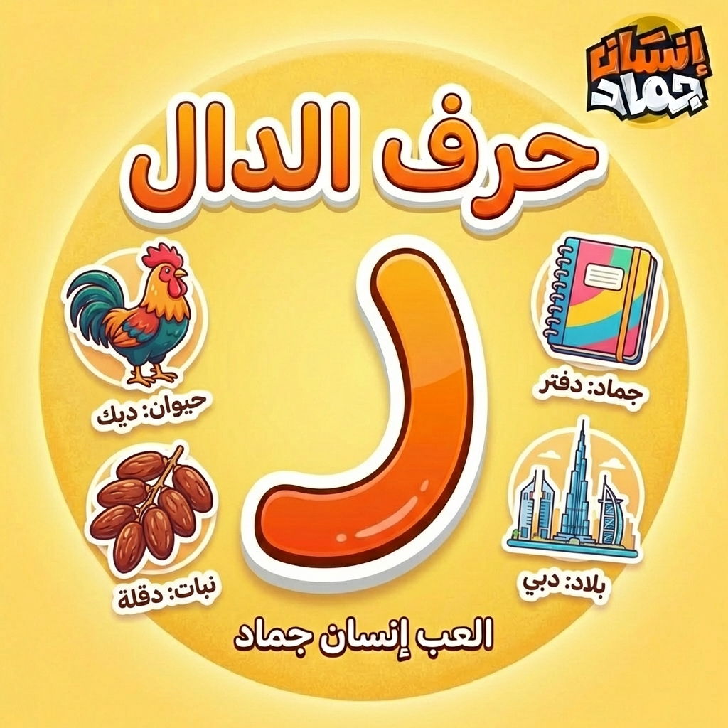 العب إنسان حيوان جماد بحرف د – تحدي أونلاين